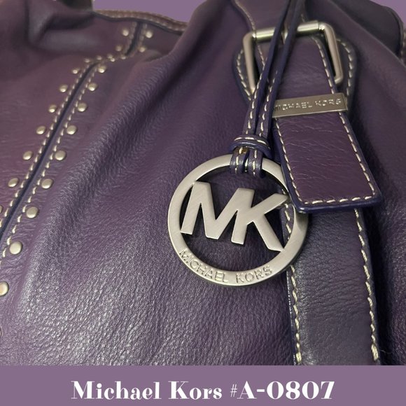 Michael Kors Leather Studded Purse - Picture 2 of 5